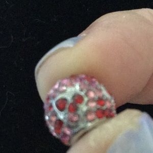 European charm red and pink crystals